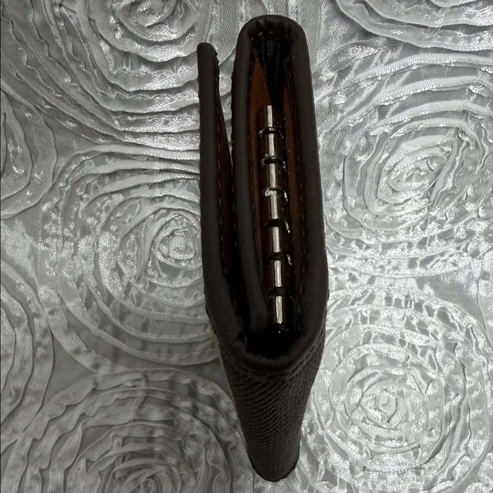 Coach Dark Brown Leather 6 Key Case